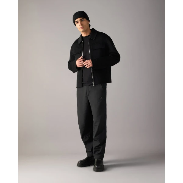 Moose Knuckles Jacques Wool Jacket in Black | Men Jackets | Coveti