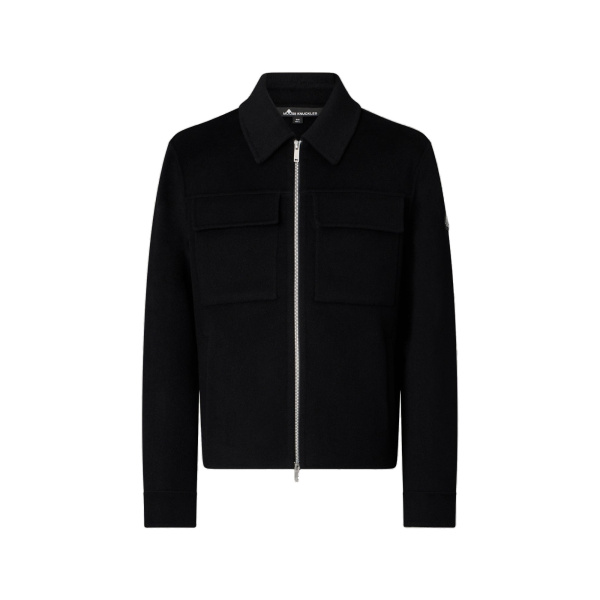 Moose Knuckles Jacques Wool Jacket in Black | Coveti