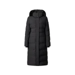 Moose Knuckles Jocada Long Down Parka in Black | Coveti