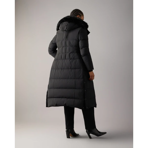 Moose Knuckles Jocada Long Down Parka in Black | Coats | Coveti