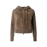 Moose Knuckles Junction Hooded Hybrid Sweater in Ashen | Coveti