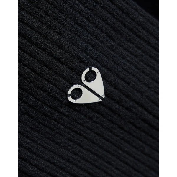 Moose Knuckles Junction Hooded Hybrid Sweater in Black | Sweaters | Coveti