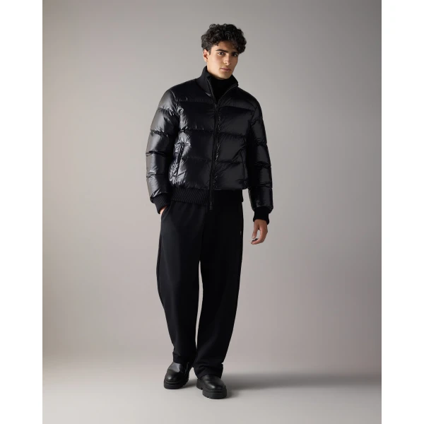 Moose Knuckles Kings Down Bomber in Black | Men Jackets | Coveti