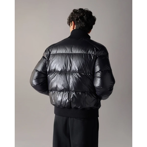 Moose Knuckles Kings Down Bomber in Black | Men Jackets | Coveti