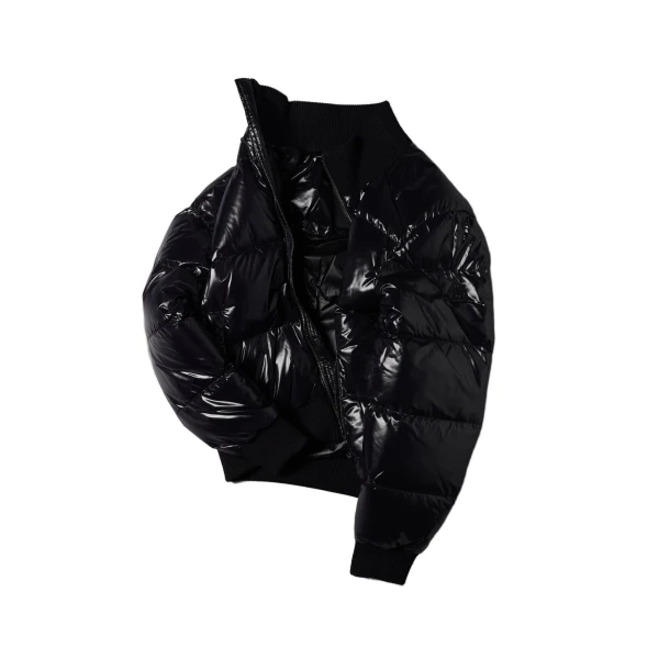 Moose Knuckles Kings Down Bomber in Black | Coveti