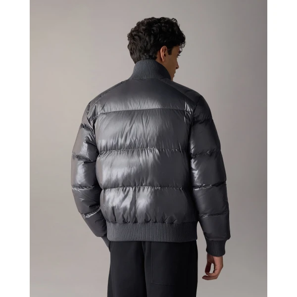 Moose Knuckles Kings Down Bomber in Cement | Men Jackets | Coveti