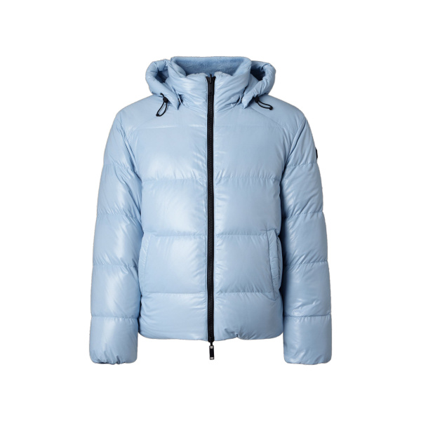 Moose Knuckles Kings Reversible Down Puffer in Blue Ice | Coveti