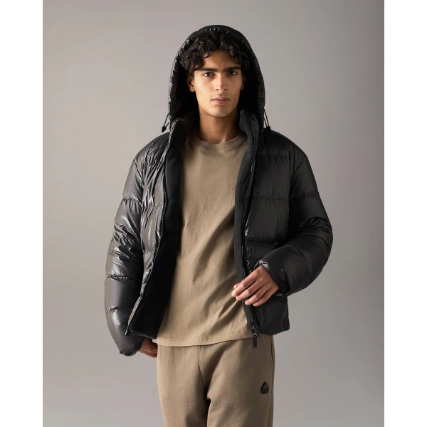 Moose Knuckles Kings Reversible Down Puffer in Cement | Men Jackets | Coveti