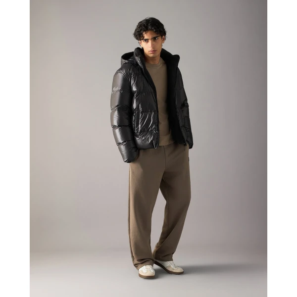 Moose Knuckles Kings Reversible Down Puffer in Cement | Men Jackets | Coveti
