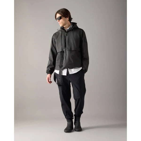 Moose Knuckles Knox Packable Rain Jacket in Black | Men Jackets | Coveti
