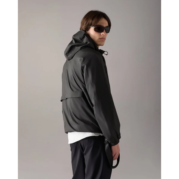 Moose Knuckles Knox Packable Rain Jacket in Black | Men Jackets | Coveti
