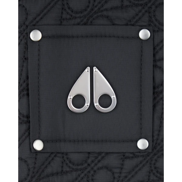 Moose Knuckles Lakeshore Jacket in Black Monogram | Jackets | Coveti