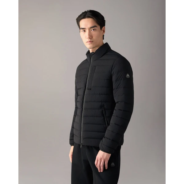 Moose Knuckles Laki Down Jacket in Black | Men Jackets | Coveti