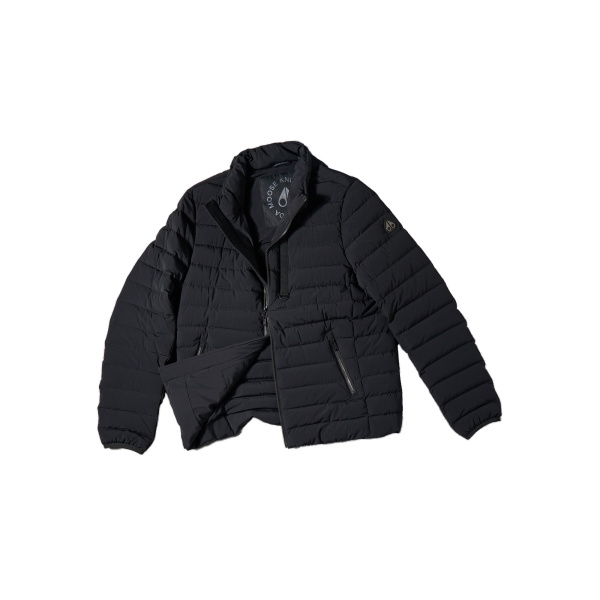 Moose Knuckles Laki Down Jacket in Black | Coveti
