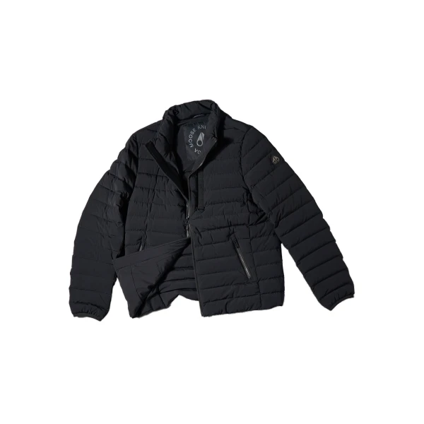 Moose Knuckles Laki Down Jacket in Black | Coveti