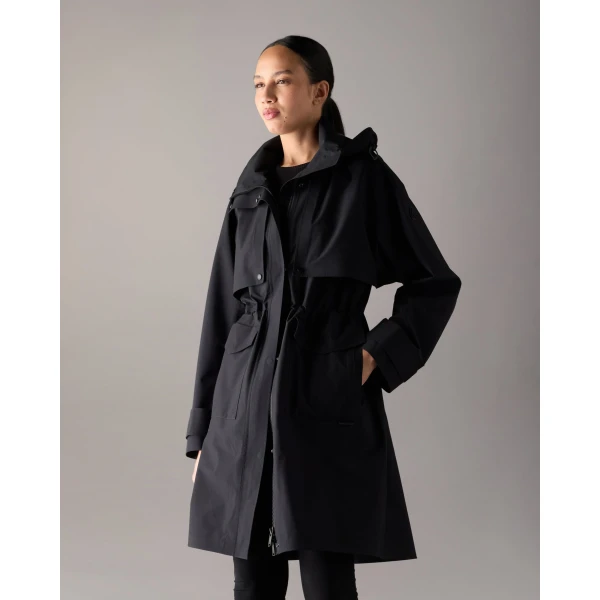 Moose Knuckles Laurier Rain Parka in Black | Coats | Coveti