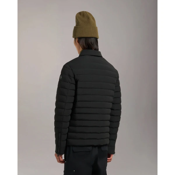 Moose Knuckles Lennox Shirt Jacket in Black | Men Jackets | Coveti