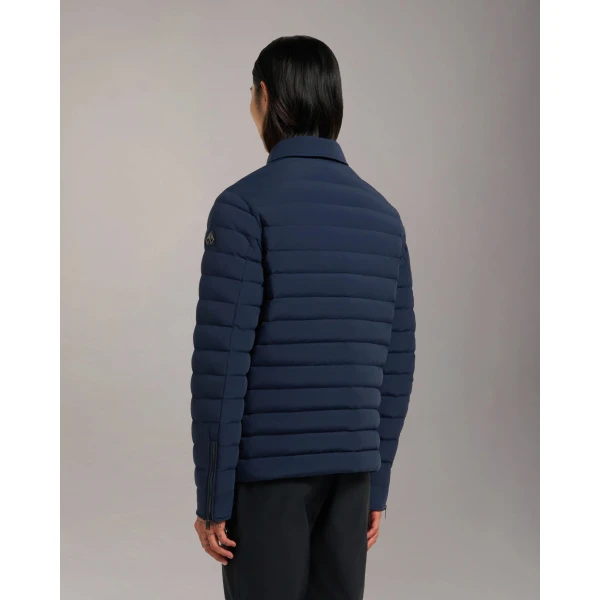 Moose Knuckles Lennox Shirt Jacket in Navy | Men Jackets | Coveti