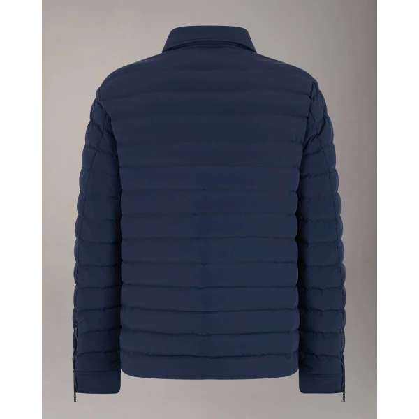Moose Knuckles Lennox Shirt Jacket in Navy | Men Jackets | Coveti