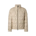 Moose Knuckles Lightweight Iceberg Quilt Down Jacket in Alabaster | Coveti