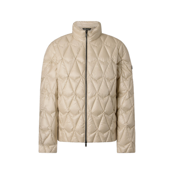 Moose Knuckles Lightweight Iceberg Quilt Down Jacket in Alabaster | Coveti