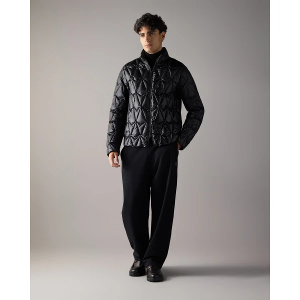 Moose Knuckles Lightweight Iceberg Quilt Down Jacket in Black | Men Jackets | Coveti