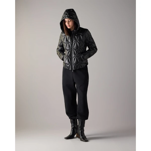 Moose Knuckles Lightweight Iceberg Quilt Down Jacket in Black | Jackets | Coveti