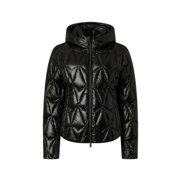 Moose Knuckles Lightweight Iceberg Quilt Down Jacket in Black | Coveti
