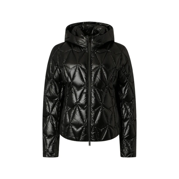 Moose Knuckles Lightweight Iceberg Quilt Down Jacket in Black | Coveti