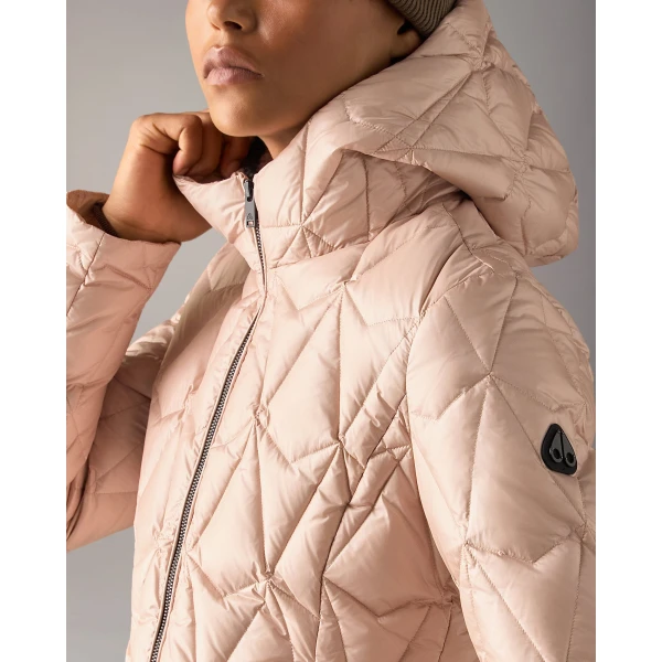 Moose Knuckles Lightweight Iceberg Quilt Down Jacket in Rosewood | Jackets | Coveti