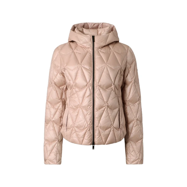 Moose Knuckles Lightweight Iceberg Quilt Down Jacket in Rosewood | Coveti