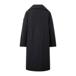 Moose Knuckles Londsdale Long Wrap Jacket in Black | Coveti