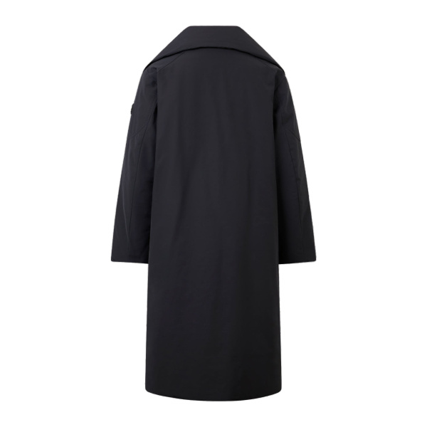 Moose Knuckles Londsdale Long Wrap Jacket in Black | Coveti