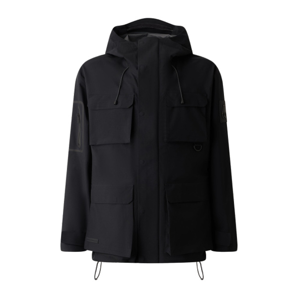 Moose Knuckles Mansfield Rain Jacket in Black | Coveti