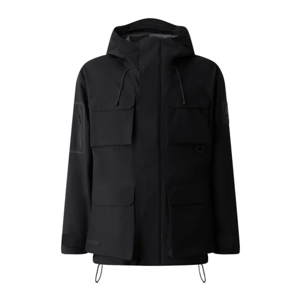 Moose Knuckles Mansfield Rain Jacket in Black | Coveti