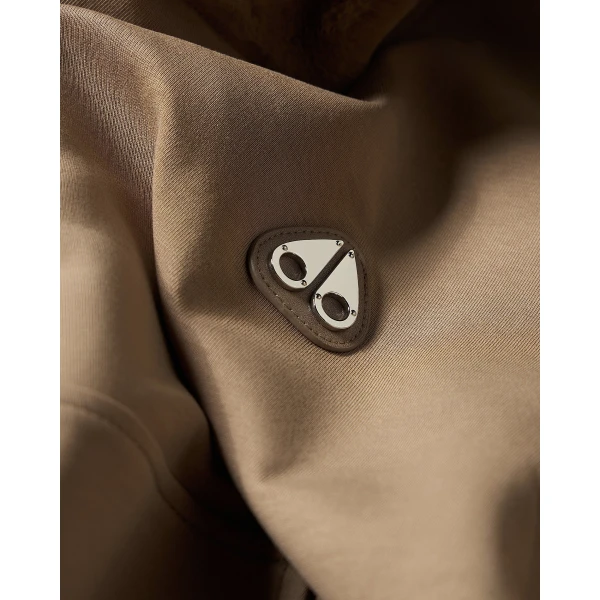 Moose Knuckles Mixed Media Bunny Hoodie in Ashen | Hoodies | Coveti