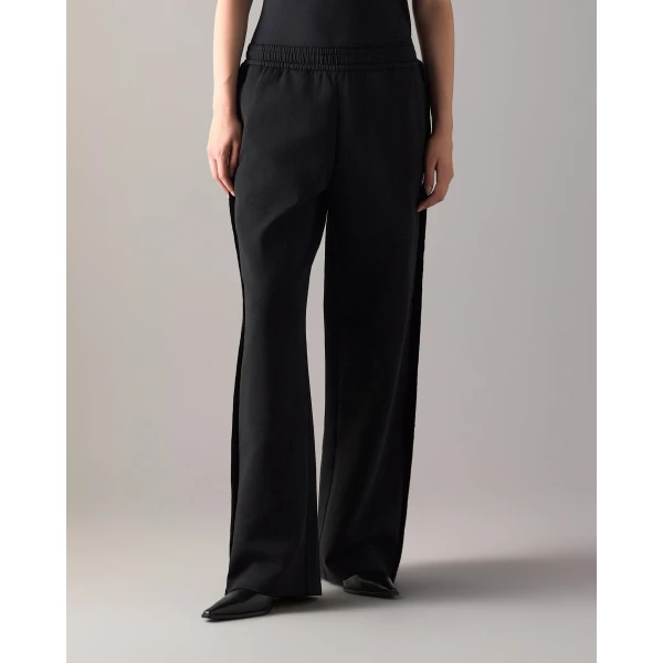 Moose Knuckles Mixed Media Bunny Pants in Black | Pants | Coveti