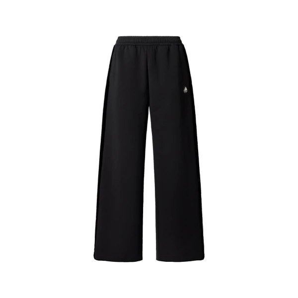Mixed Media Bunny Pants in Black