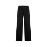 Moose Knuckles Mixed Media Wide-Leg Pants in Black | Coveti