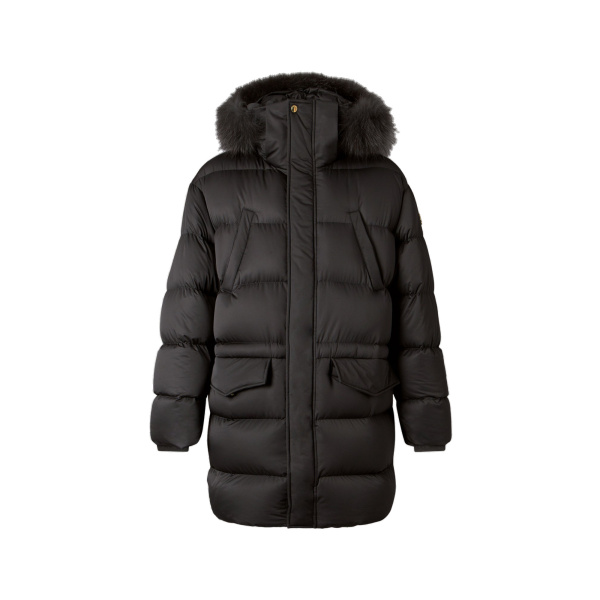 Moose Knuckles Northbound Fox Fur & Down 3Q in Black | Coveti