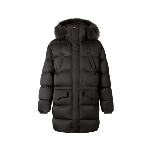 Moose Knuckles Northbound Fox Fur & Down 3Q in Black | Coveti