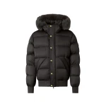 Moose Knuckles Northbound Fox Fur & Down Bomber in Black | Coveti