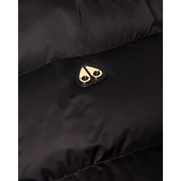 Moose Knuckles Northbound Fox Fur & Down Bomber in Black | Men Jackets | Coveti