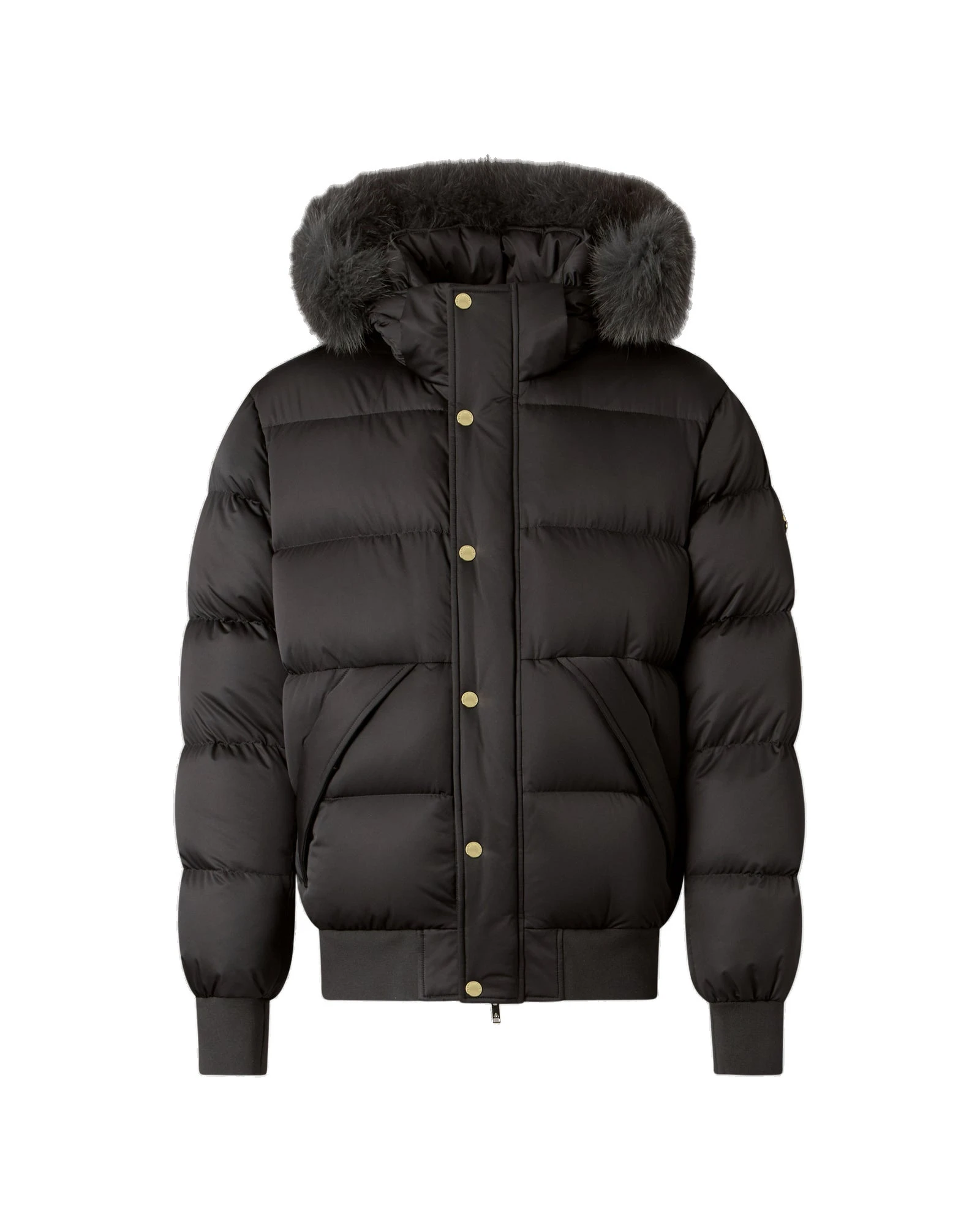 Moose Knuckles Northbound Fox Fur & Down Bomber in Black Moose Knuckles Northbound Fox Fur & Down Bomber in Black | Coveti