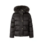 Moose Knuckles Northbound Fox Fur & Down Jacket in Black | Coveti