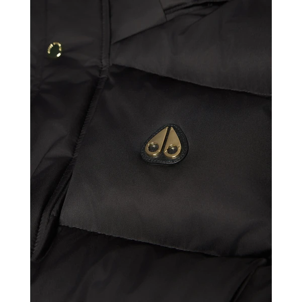 Moose Knuckles Northbound Fox Fur & Down Vest in Black | Men Jackets | Coveti