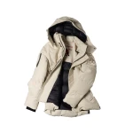 Moose Knuckles Original 3Q Down Jacket in Alabaster and Bronze | Coveti
