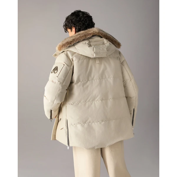 Moose Knuckles Original 3Q Down Jacket in Alabaster and Bronze | Men Jackets | Coveti