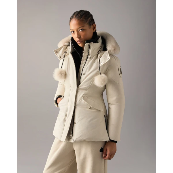 Moose Knuckles Original 3Q Down Jacket in Alabaster | Jackets | Coveti