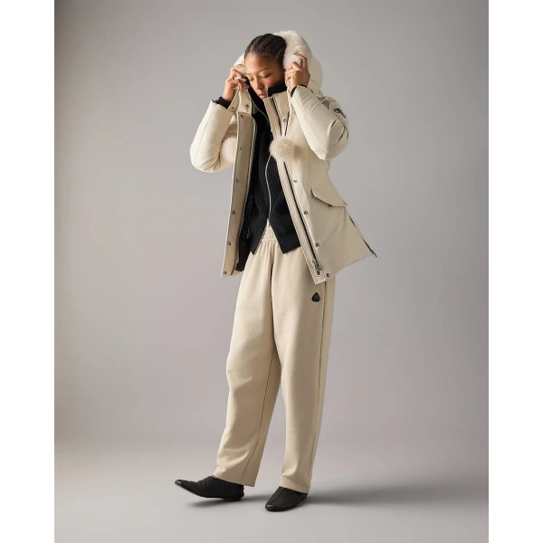 Moose Knuckles Original 3Q Down Jacket in Alabaster | Jackets | Coveti